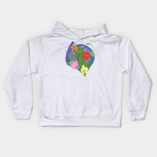 Bouquet of Flowers Kids Hoodie